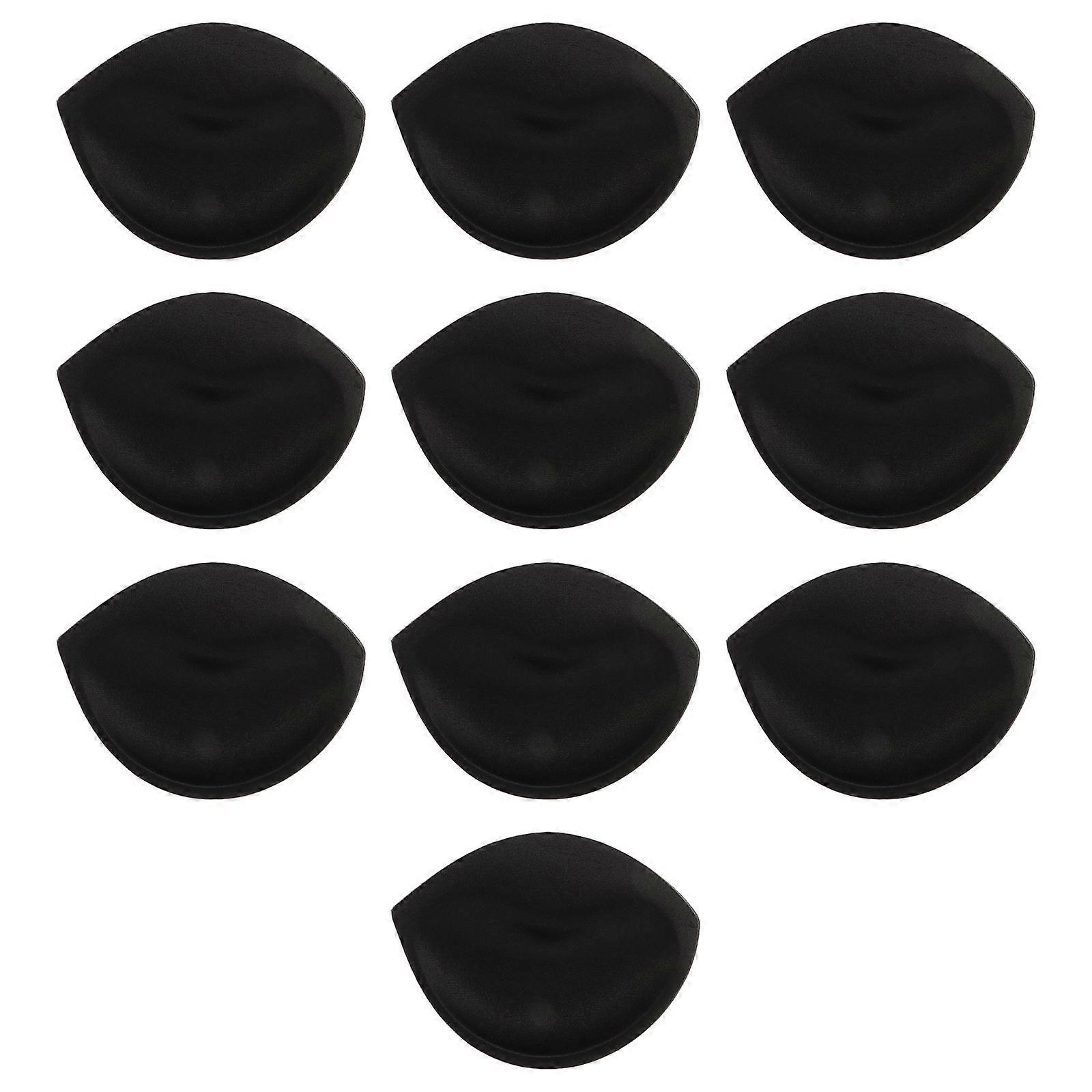 Bra Insert Pads for Bikini Use 5Pairs Black Sponge Bra Pad Inserts