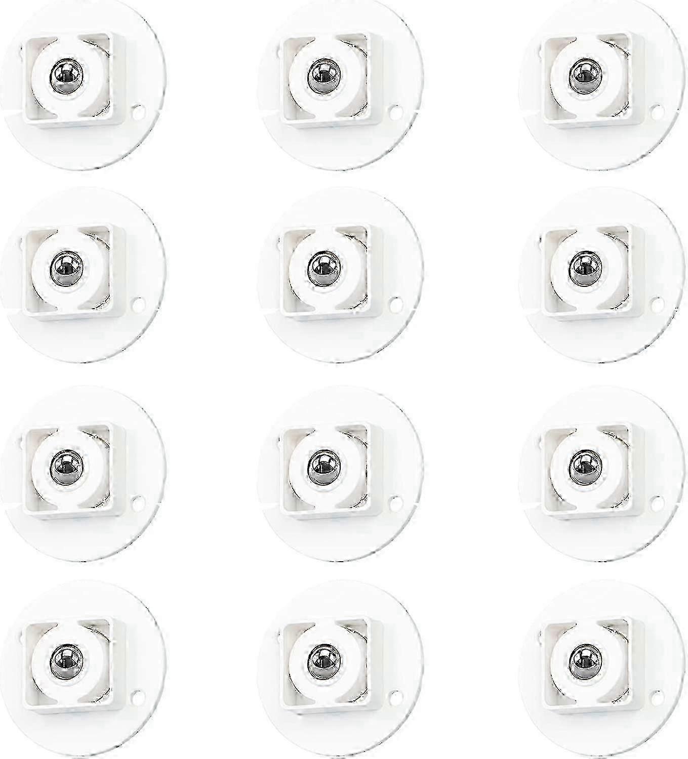 12 Pcs Self Adhesive Transfer Casters,Transfer Ball Casters Solid Plastic 360 Rotation Caster 2025