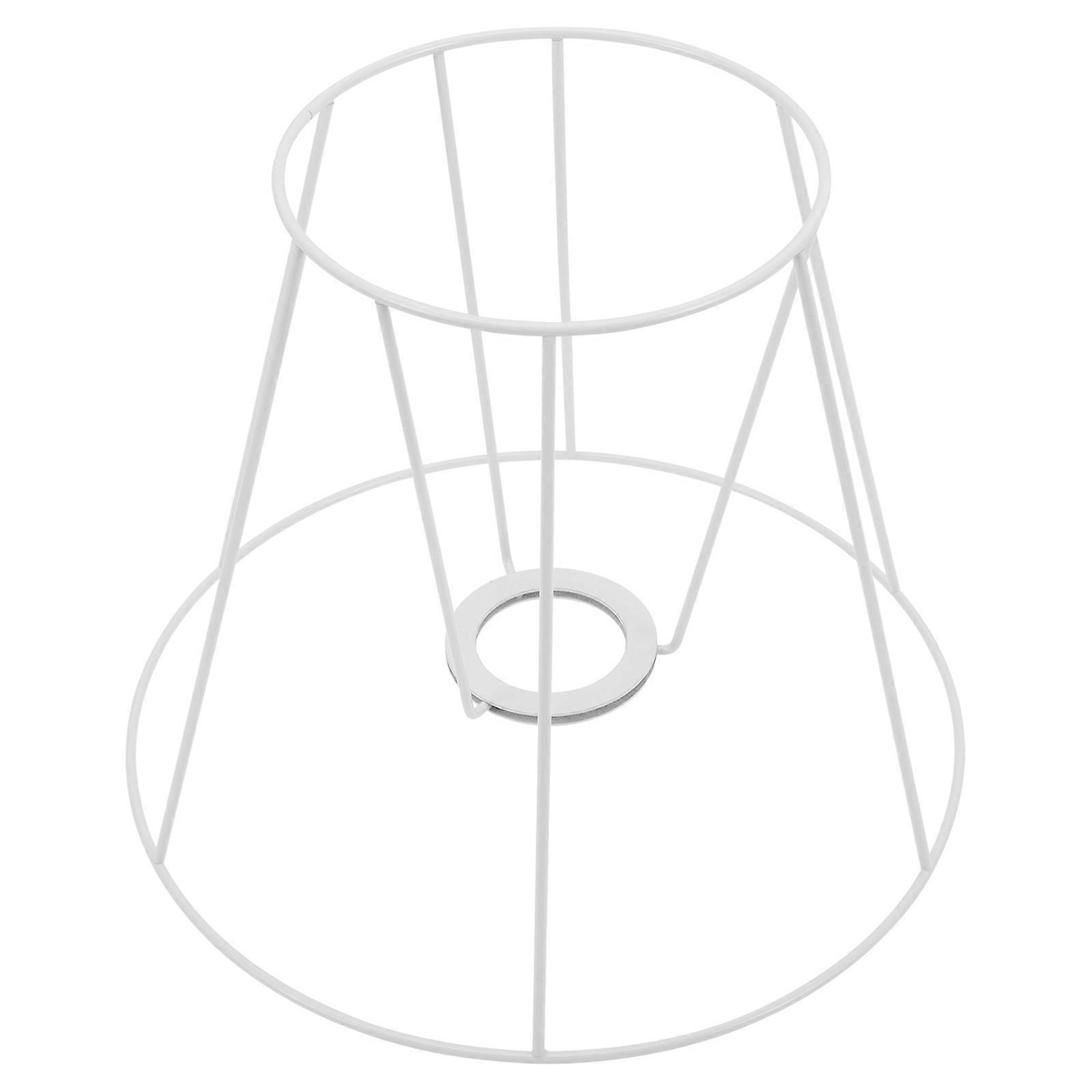 Lampshade Frame Iron for Wire Lamp Cover White E27 Light Socket Guard