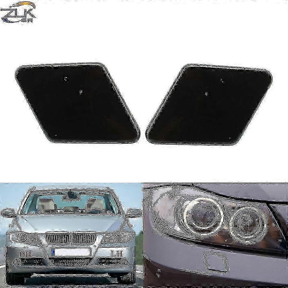 Headlight Washer Jet Nozzle Protective Cover Cap for BMW 3 Series E90 E91 2004-2008 Models
