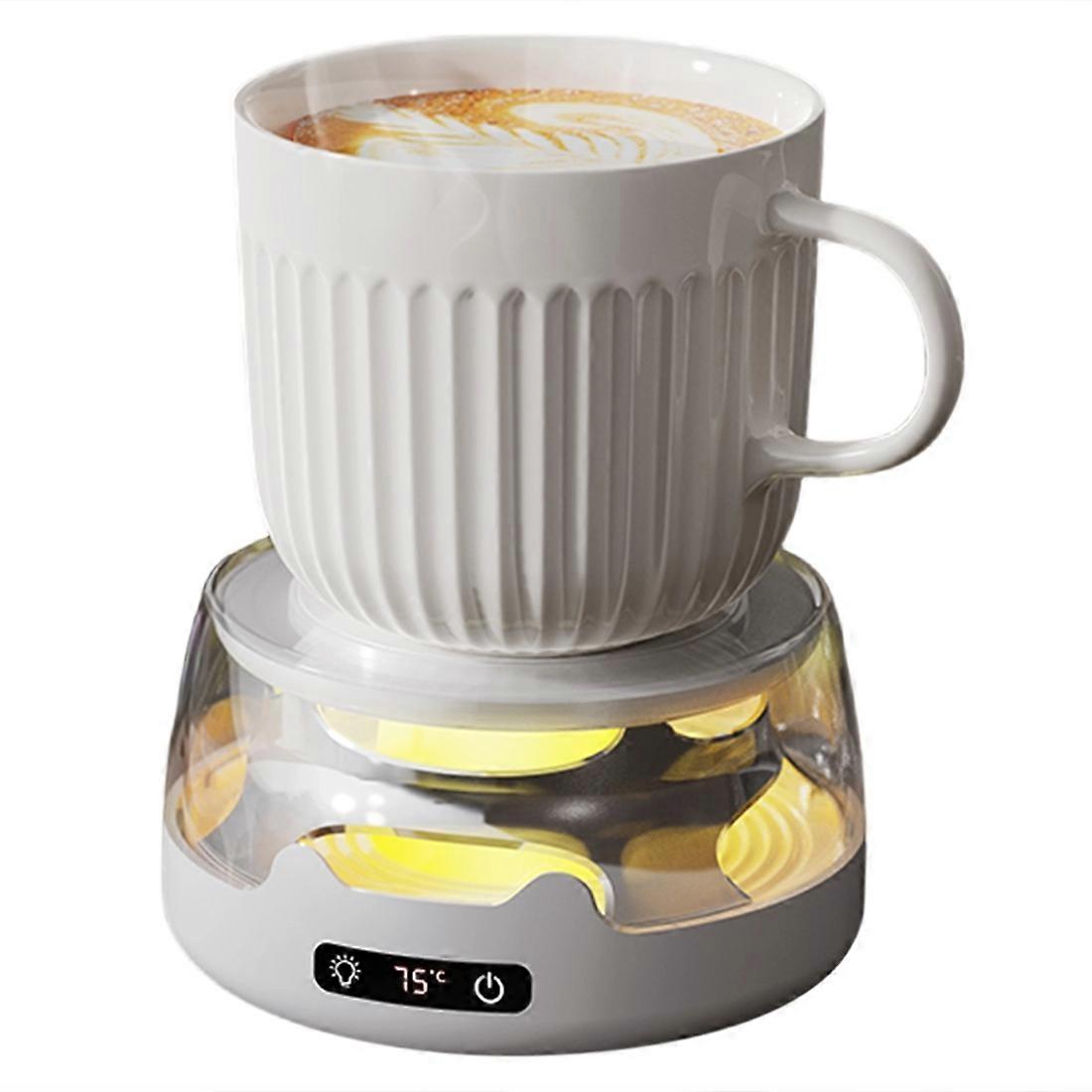 Thermostatic Heating Coaster 4-Speed Adjustment Heating 55 65 75 85 Degrees Constant Temperature Warming Coaster US Plug