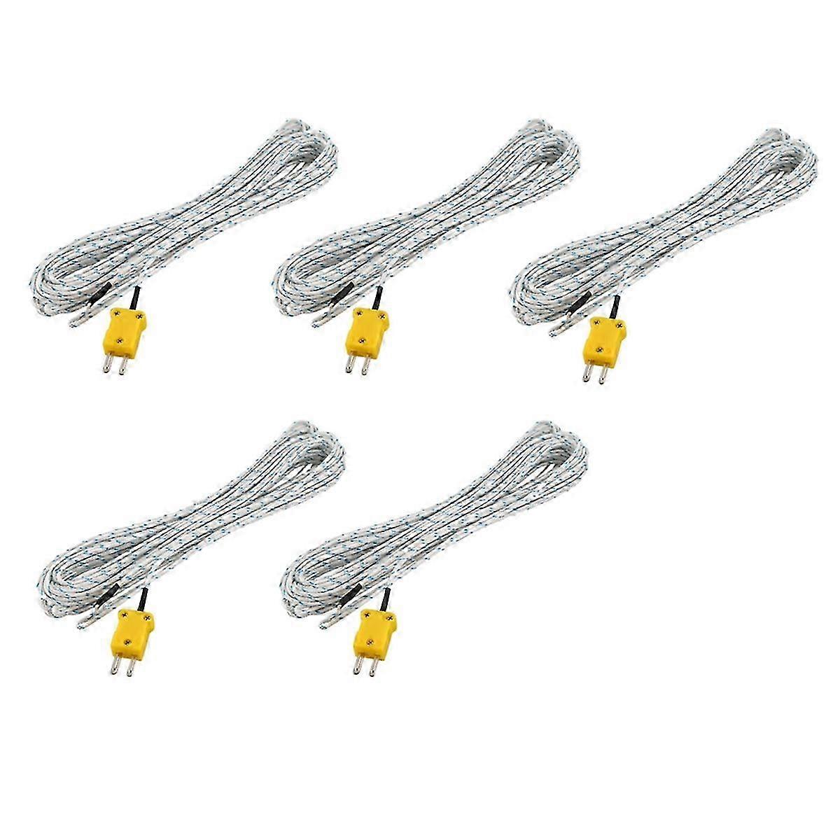 5X -50-250 Celsius K Type 10M Cable Temperature Sensor Thermocouple Probe