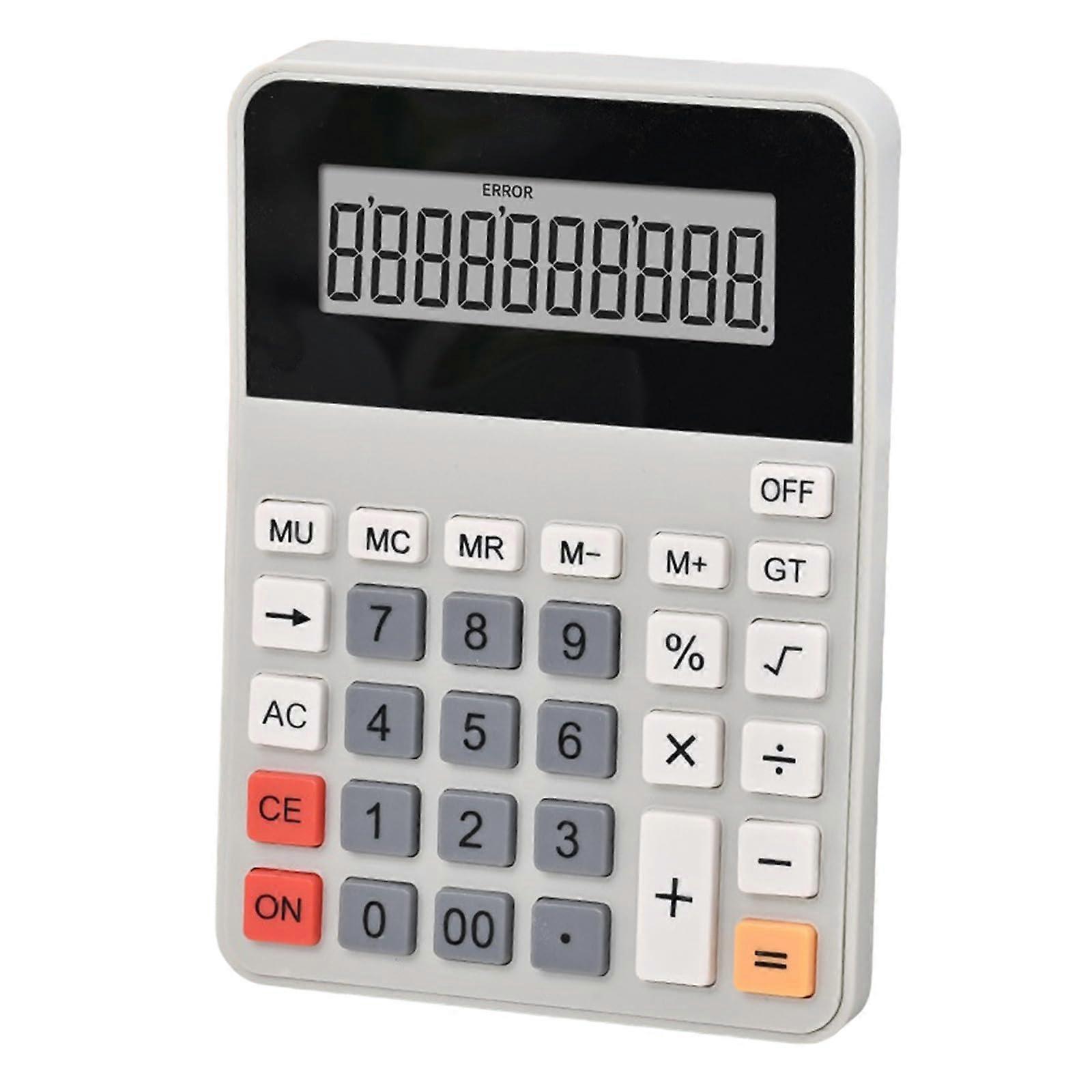 12 Digit Large Display Desktop Calculator with Ergonomic Angled Screen for Office and Financial Use