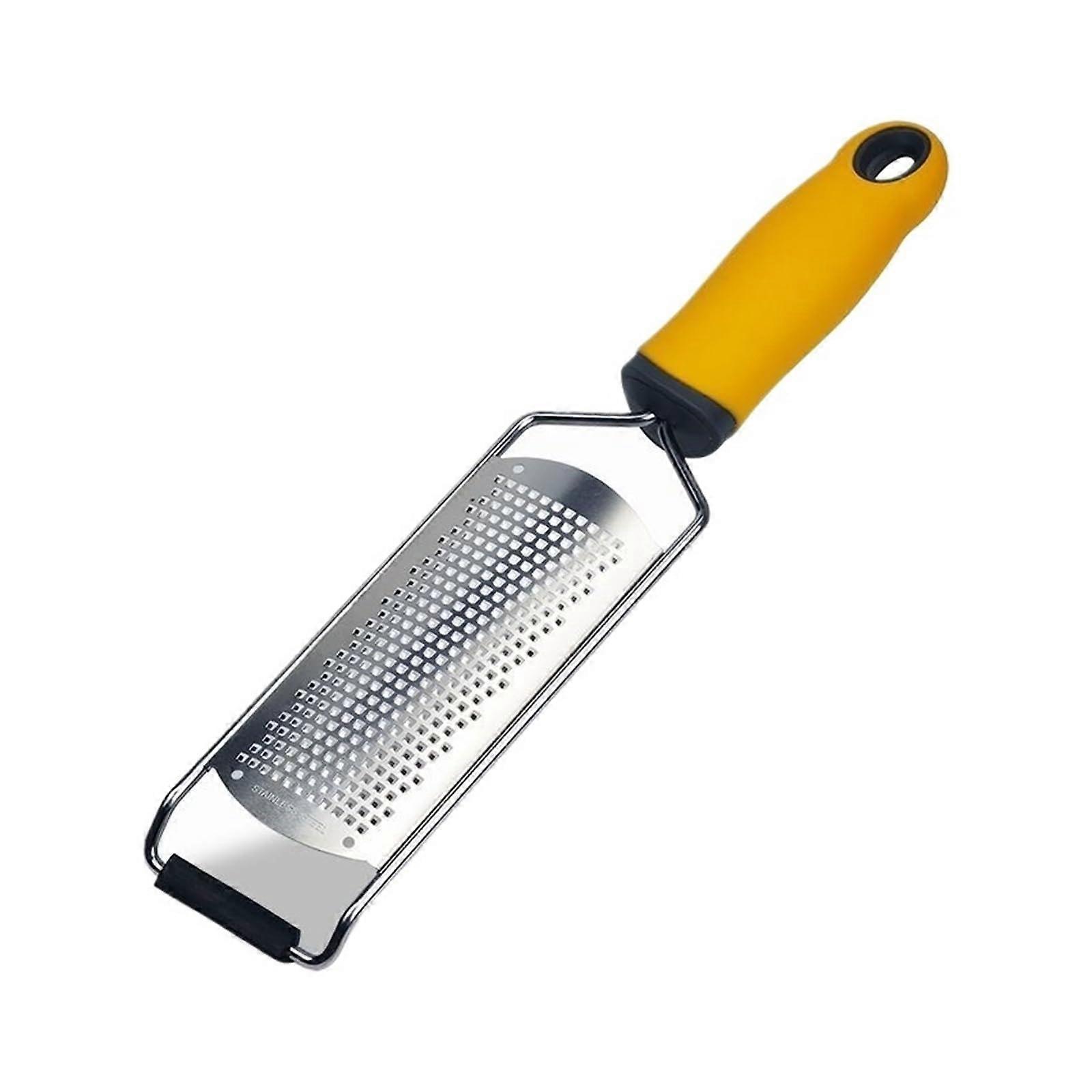 Dual Purpose Stainless Steel Cheese Grater and Lemon Zester for Efficient Kitchen Use