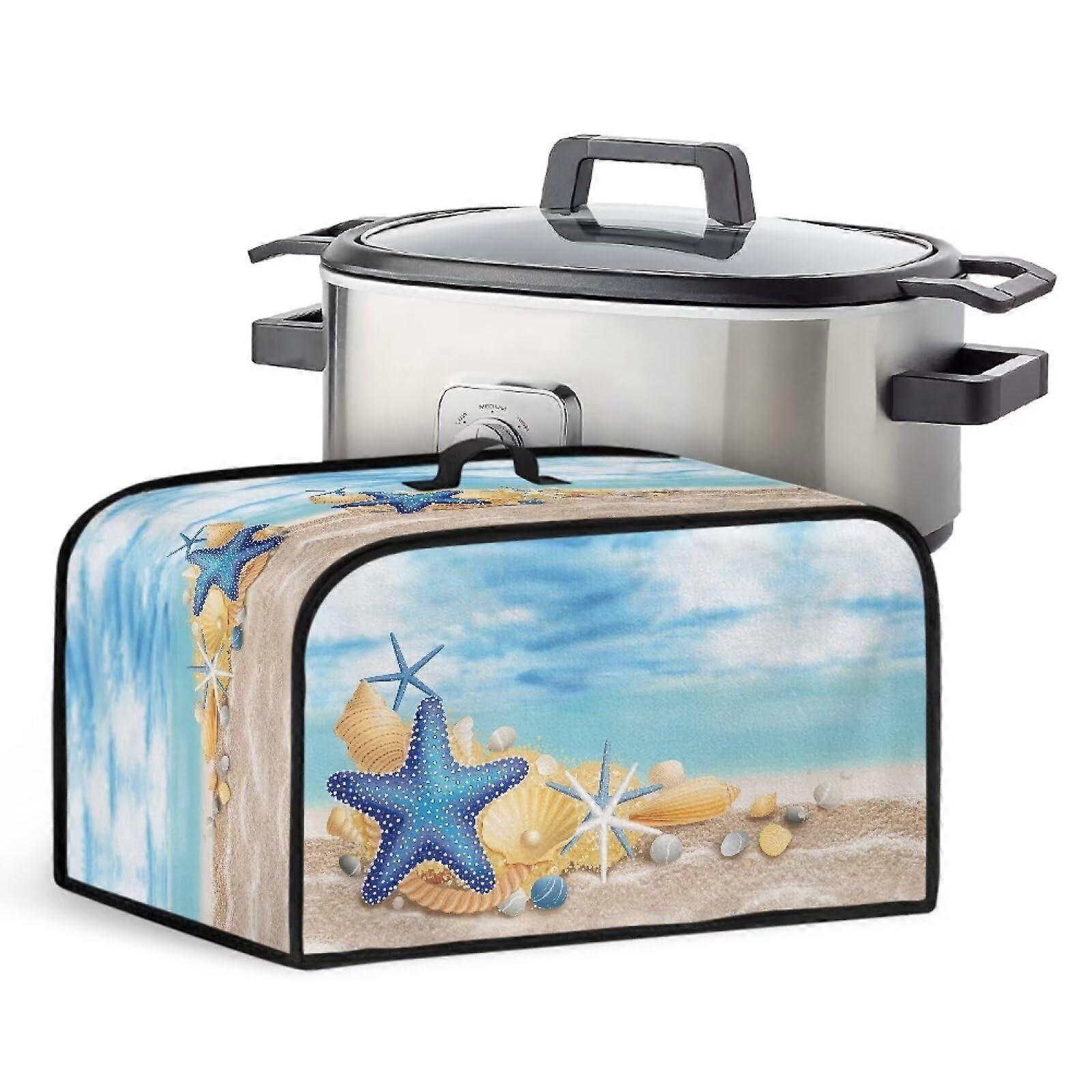 Slow Cooker Cover with Side Pockets Dustproof Universal Fit Durable Fabric Easter Kitchen Decor