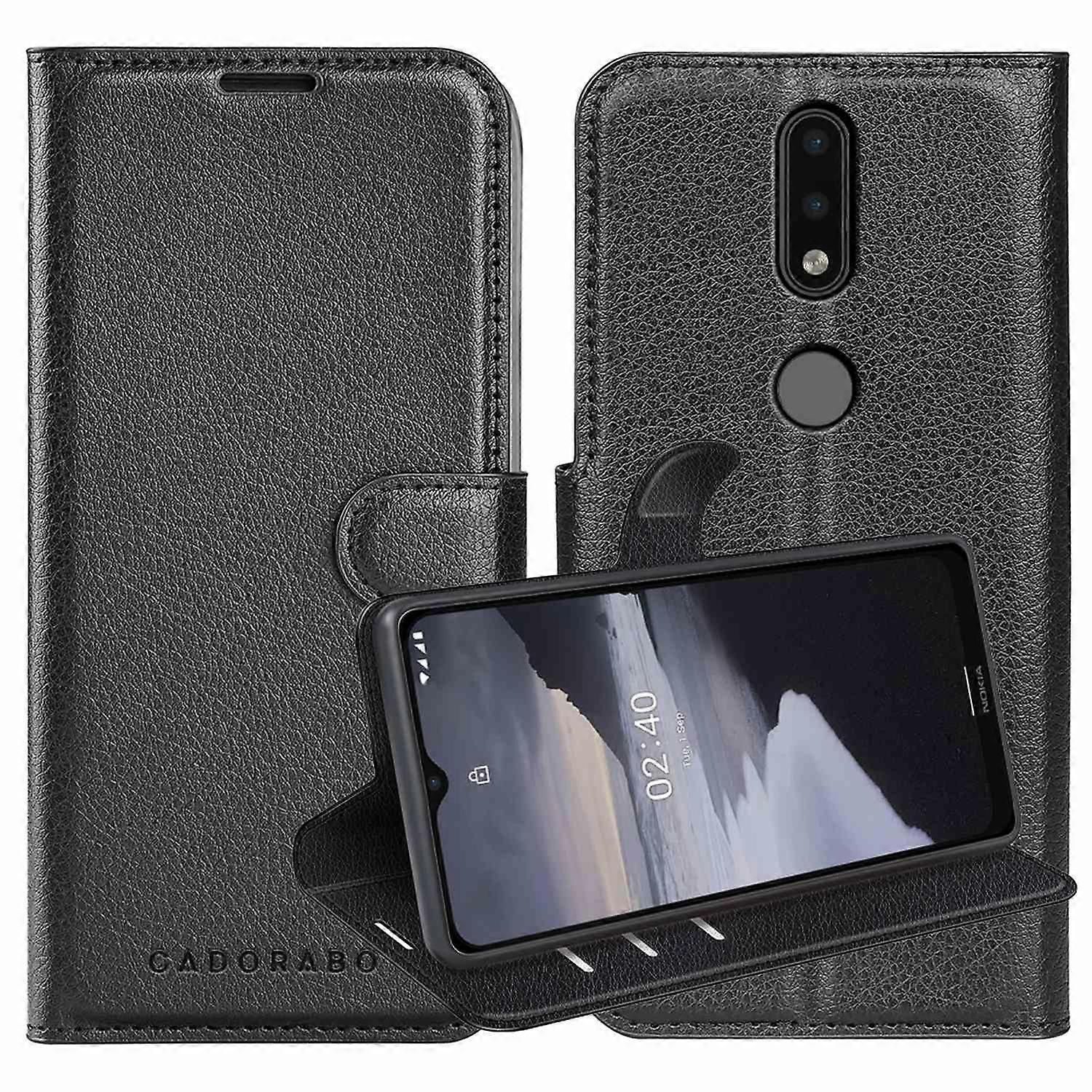 Capa para Nokia 2.4 - Capa Protetora com Slots para Cartões e Função de Suporte