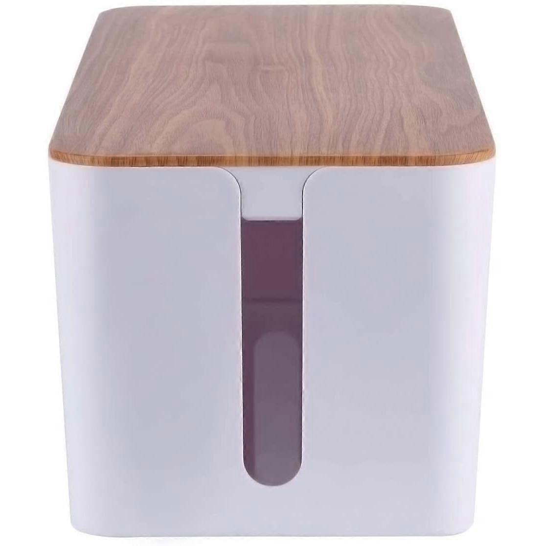 Cable box for cable management, concealment, surge protection