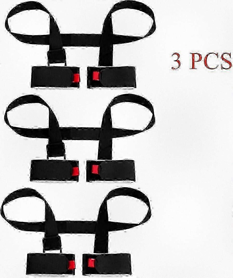 2026 3-Pack Adjustable Ski & Pole Carrier with Padded Shoulder Strap