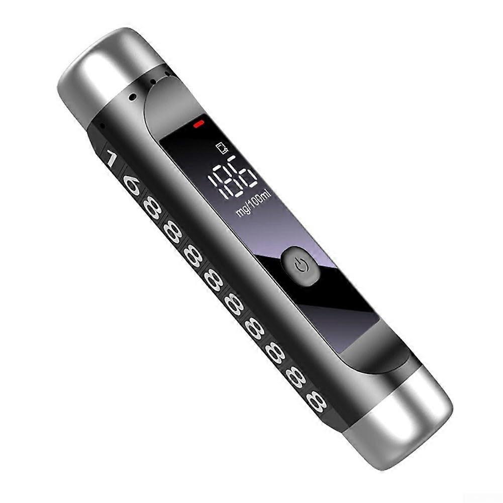 Rechargeable Digital Alcohol Tester with LCD Display, Compact Pocket Size Breathalyzer