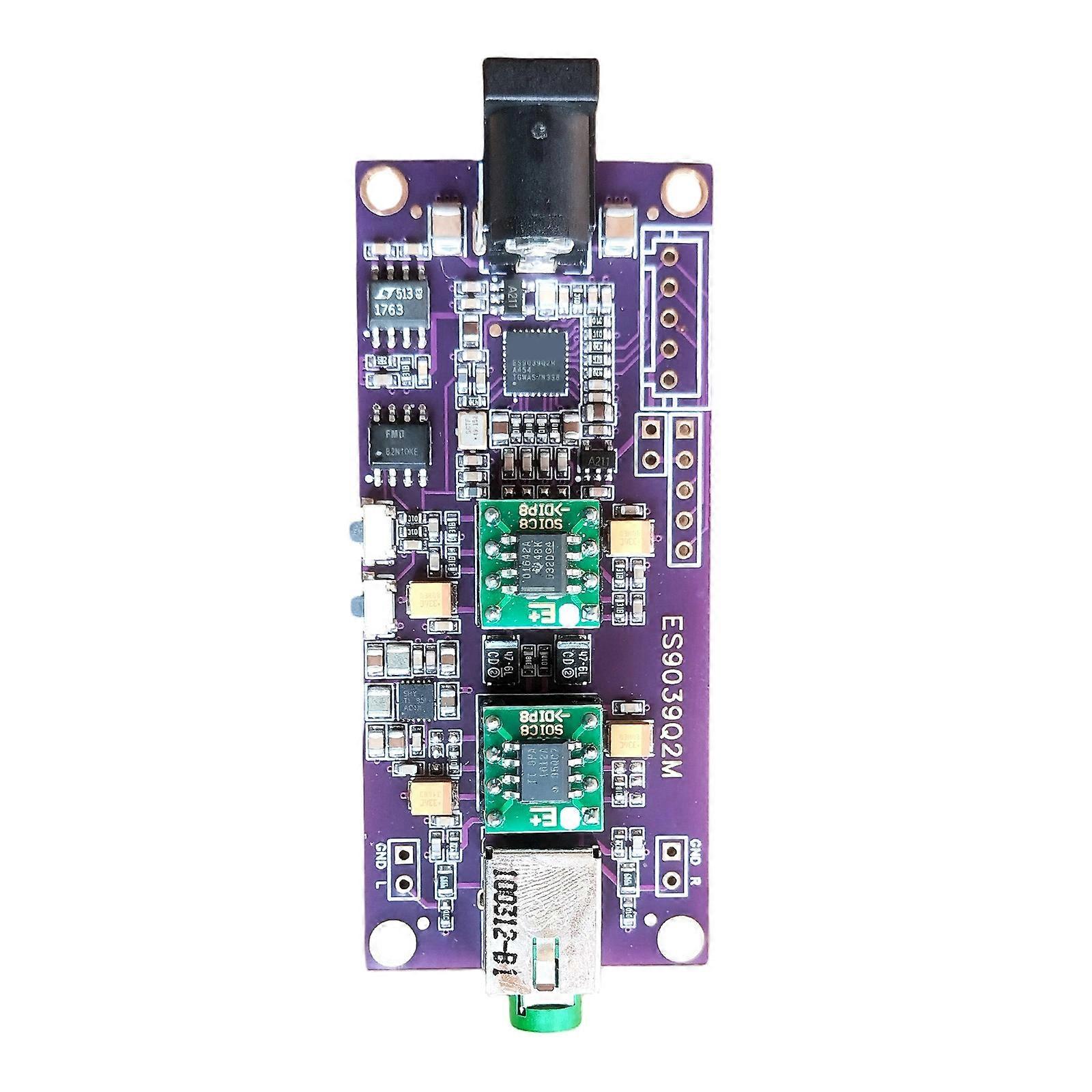 Flexible ES9039Q2M Circuit Module ES9039 Asynchronous Supporting Multiple Sampling Rates And I2S Connection Multicolor
