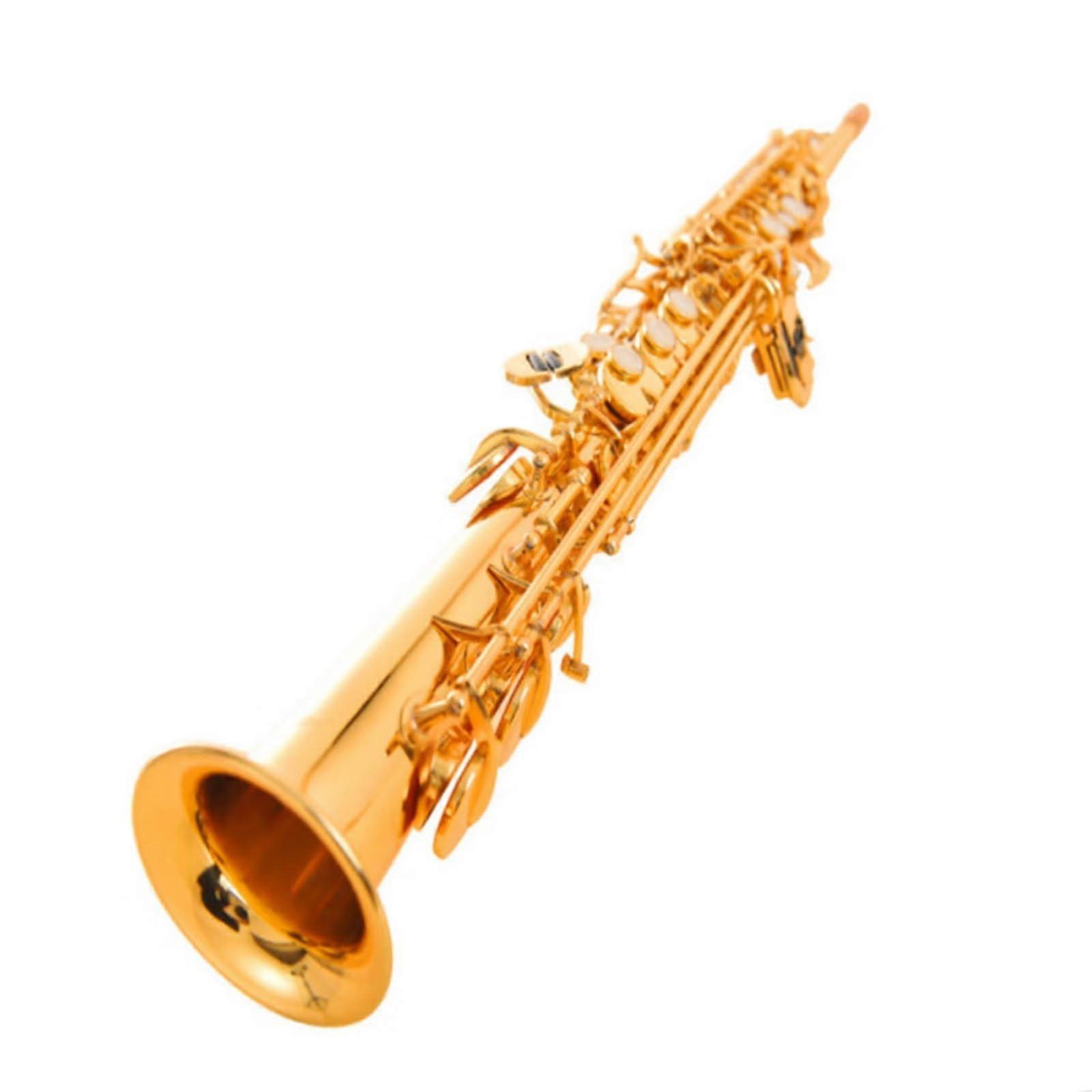 Soprano Saxophone Professional Beginner with Case and Accessories, Clear Tone, Fast Keys