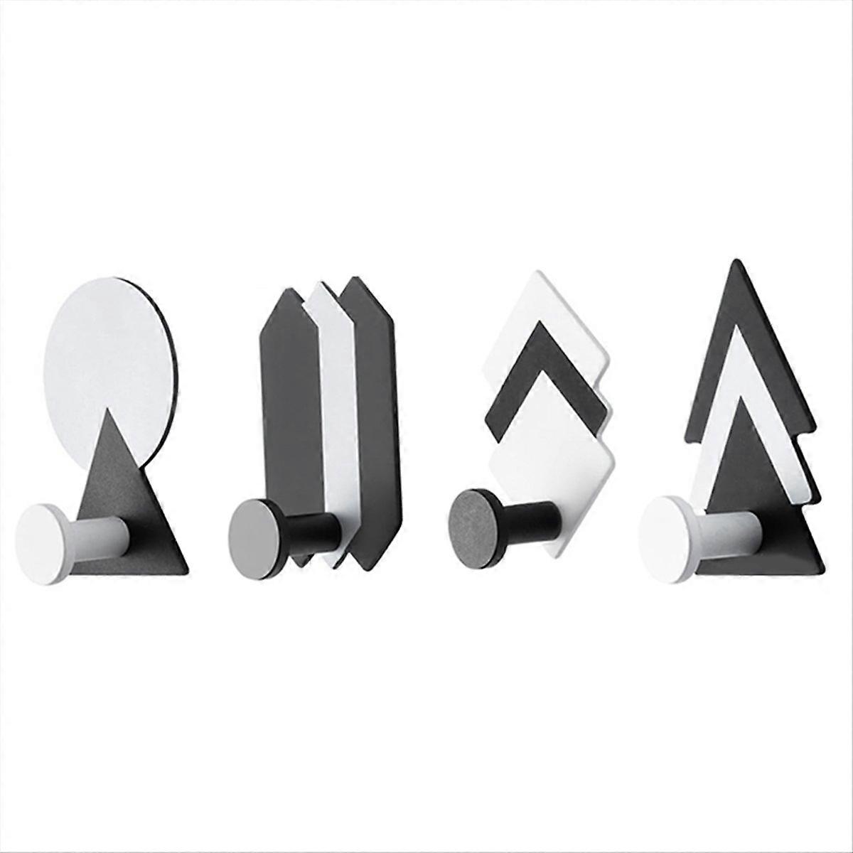 4Pcs Hook Bathroom Towel Holder Wall Hooks for Coats Adhesive Hooks