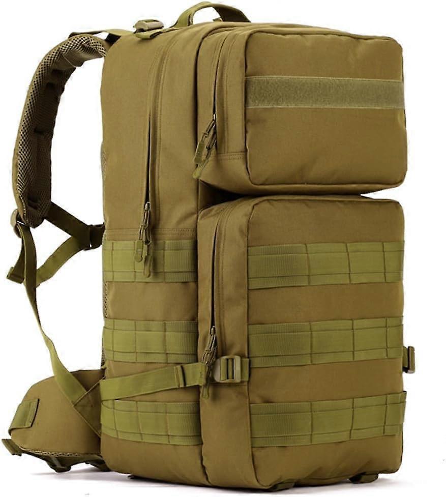 55L Hiking Backpack Nylon Waterproof Large Capacity Camping Trekking Daypack Black