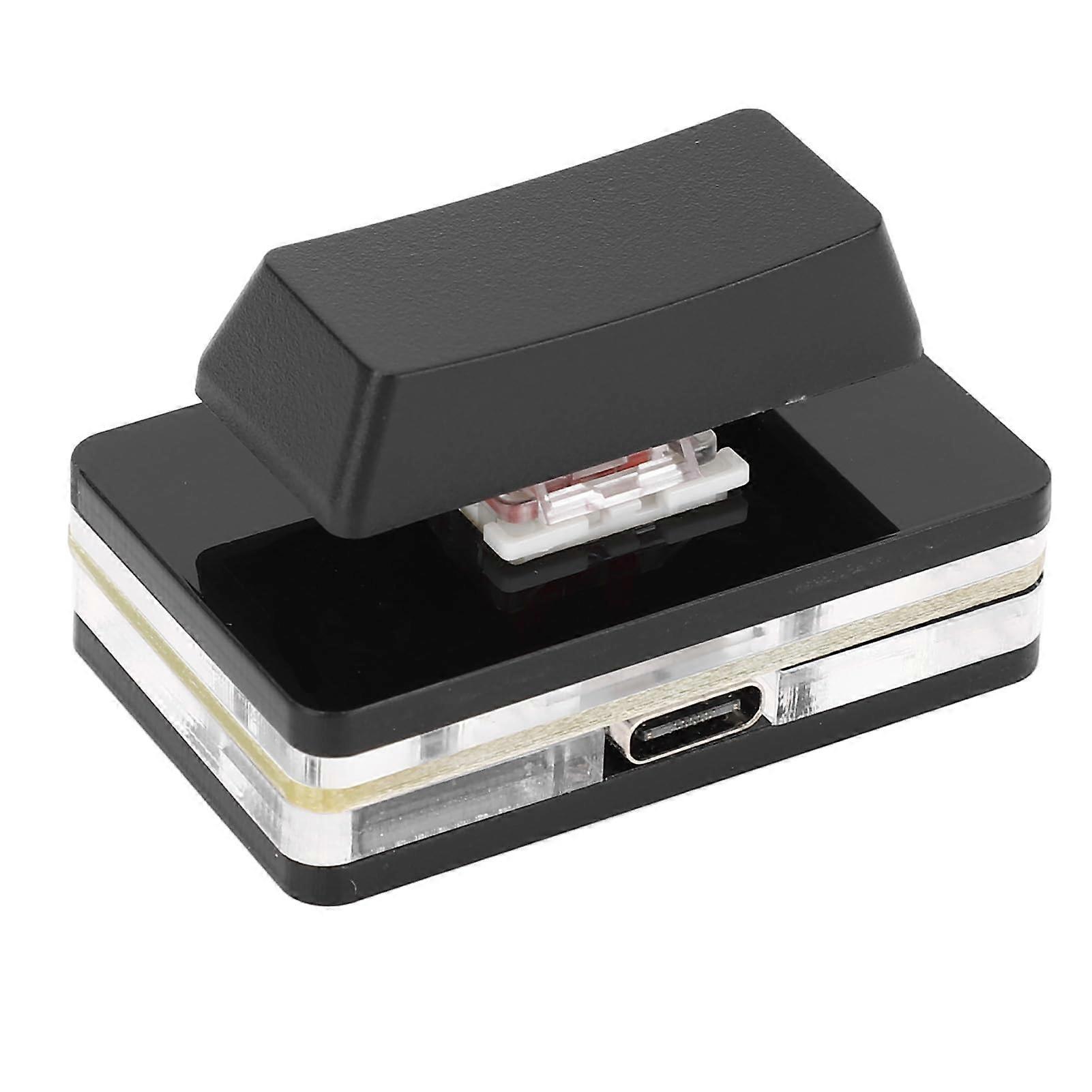 USB Mechanical Keyboard with Hot Swappable Red Switch, Compact Single Key Type C Wired RGB Keypad