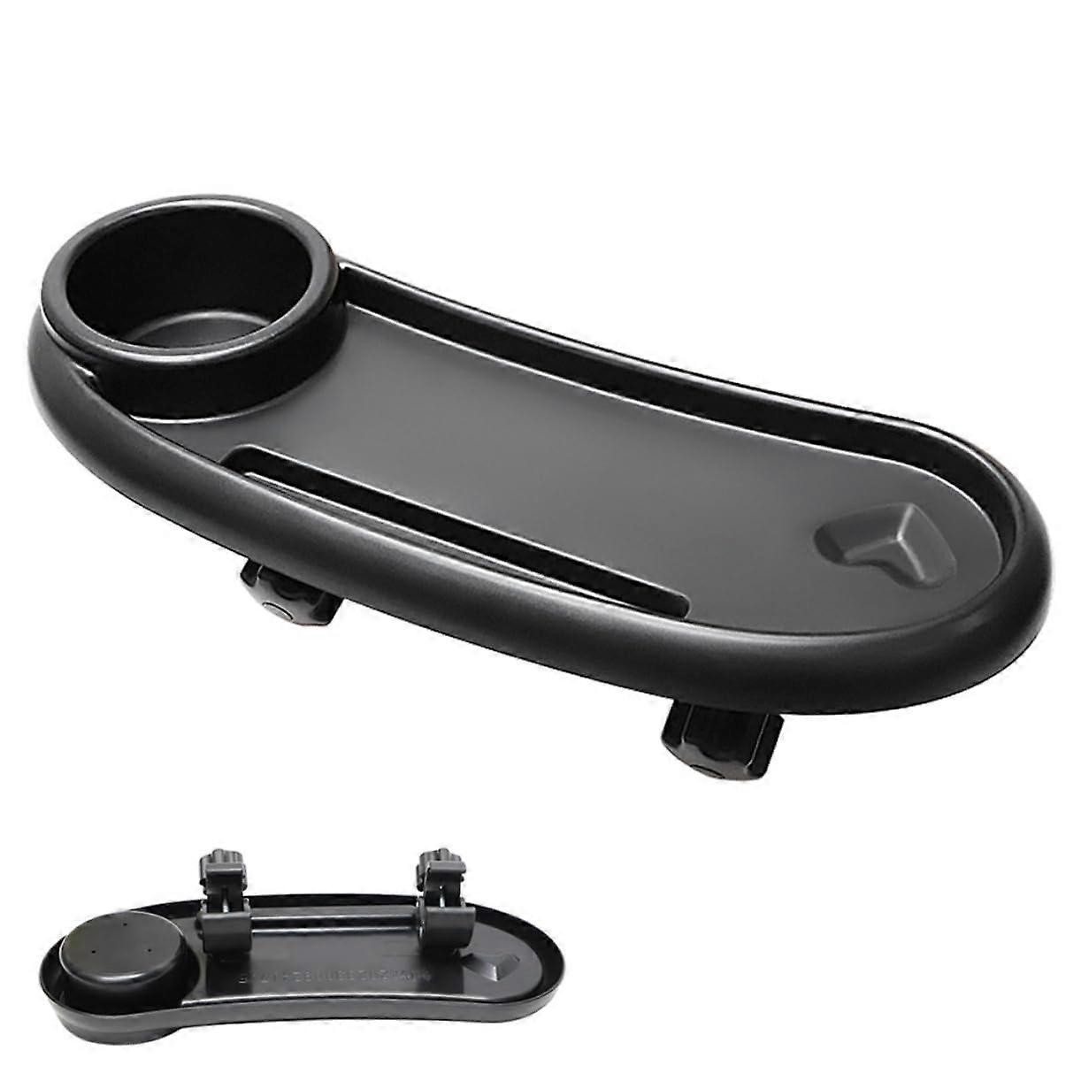 Universal Removable Stroller Snack Tray with Builtin Cup Holder for Easy Installation and Cleaning