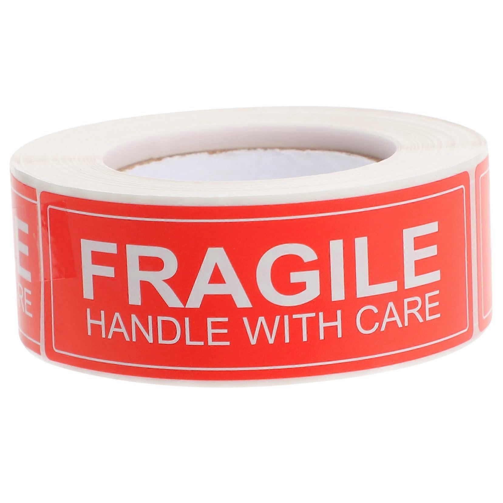 Fragile Stickers for  Boxes Handle With Care Labels Clear Warning Durable Easy Peel Adhesive