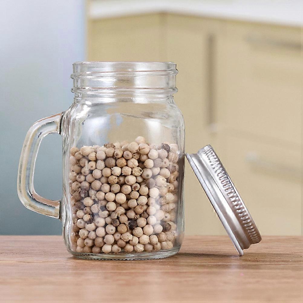 Glass Cup Handle for Drinking Use 5Pcs Transparent Creative Mini Cups