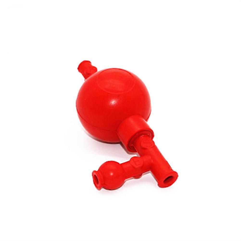 Three-Way Pipette Filler for Quantitative Laboratory Use Red