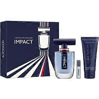 Tommy Hilfiger Impact Gift Set 100ml EDT Spray - Body Wash 100ml - EDT 4ml