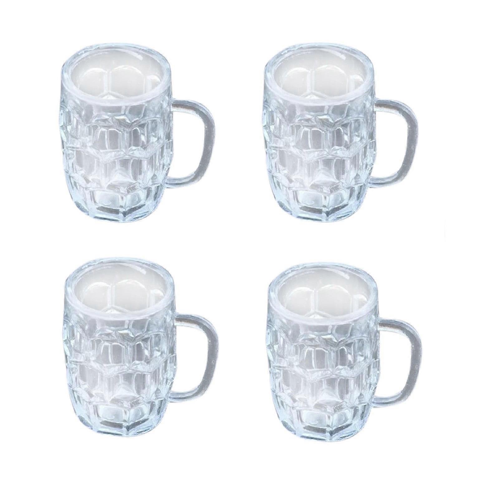 Tiny Creative Mini Shaped Decoration(4 Pc) Cup Set Glass Drinking Cups Small Ceramic Cups No Handle