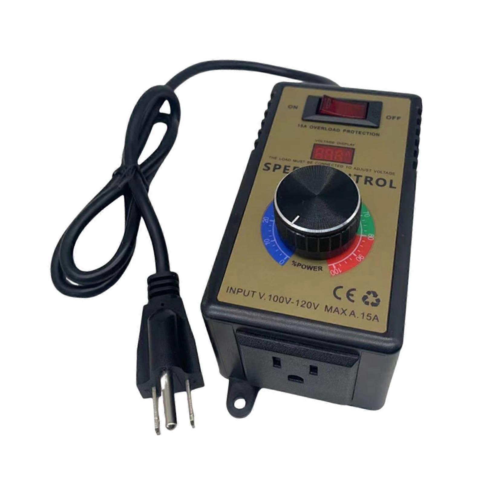 Variable Speed Controller for Power Tools and Fans, Motor Speed Regulator with Adjustable Switch