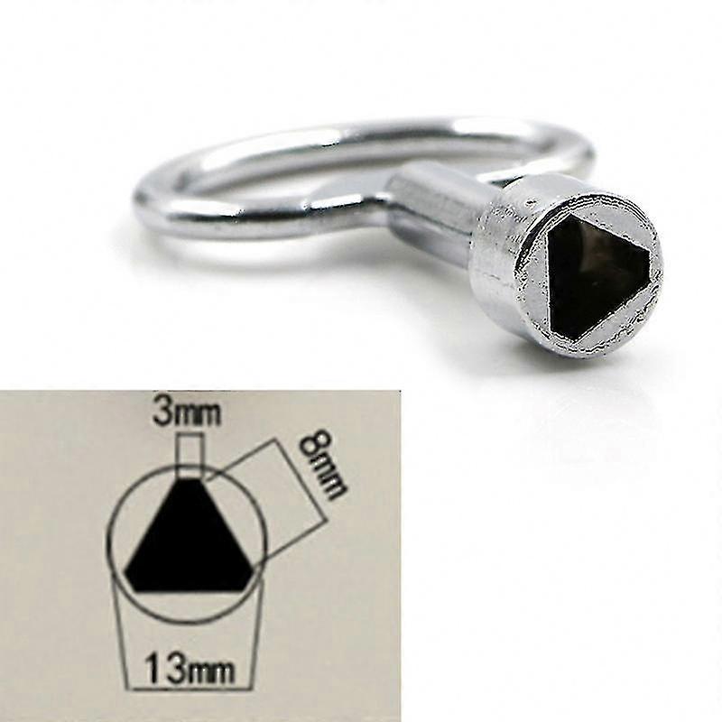 Multi-Purpose Triangular Key for Elevators, Train Doors, Heating and Water Valves (25-26)