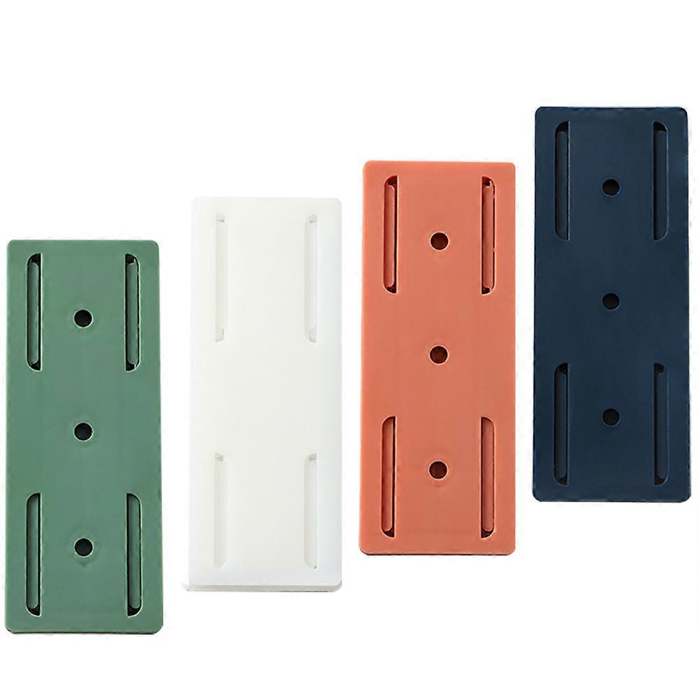 4Pcs Self Adhesive Socket Holder Hanging Power Strip Rack Wall Mounted Socket Rack