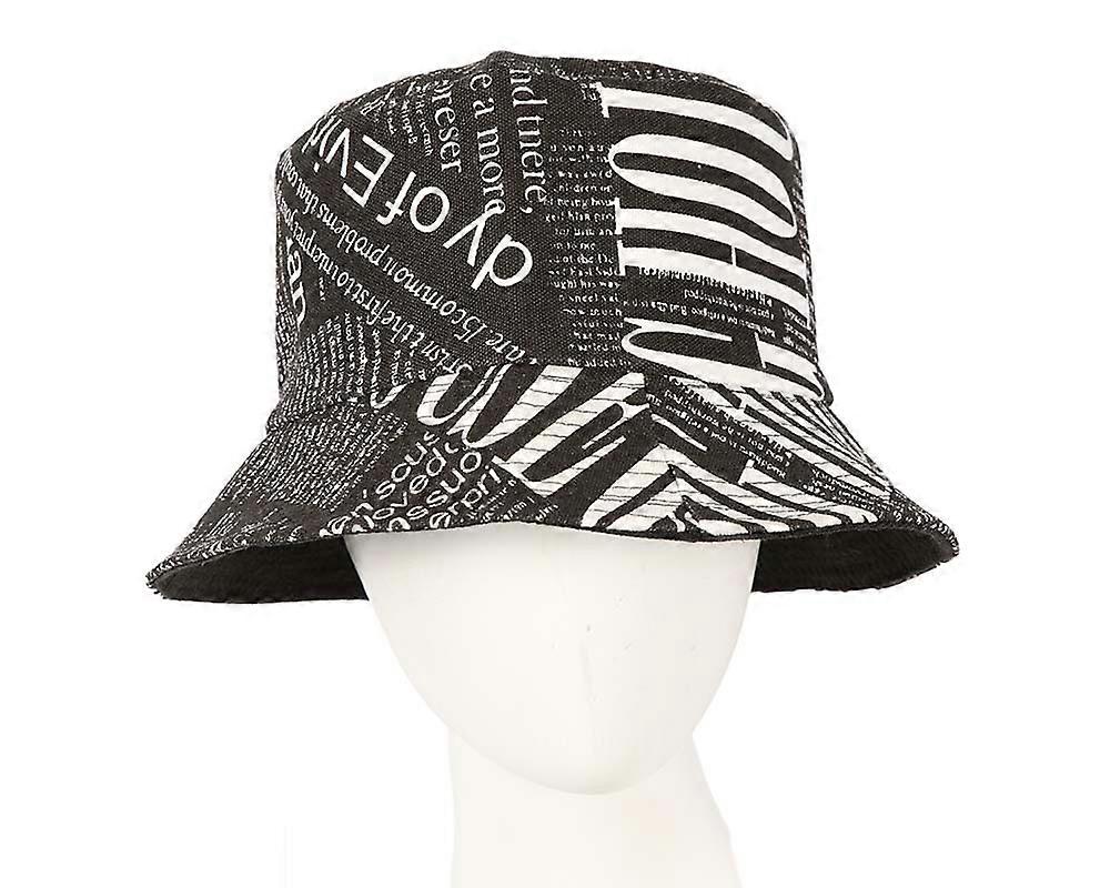Black and white bucket hat SP506BW