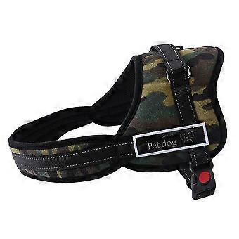 Haulage Cable Dog Harness Vest for Breathable Comfort Camouflage