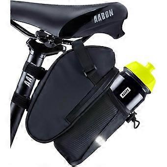 AARON Bicycle Saddle Bag with Bottle Holder, Water-Repellent Bicycle Bag with Reflector, SKU: TC_10032023007