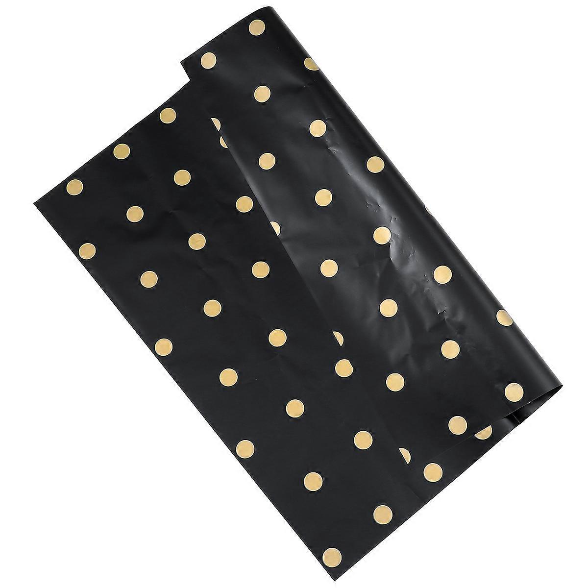 Black Waterproof Packaging Paper for Gift Wrapping 20Pcs Set