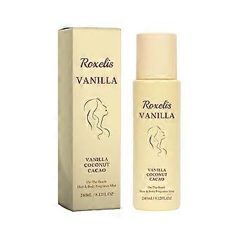 Vanilla Coconut Hair & Body Fragrance Mist, 240ml Dual-Use Perfume Spray