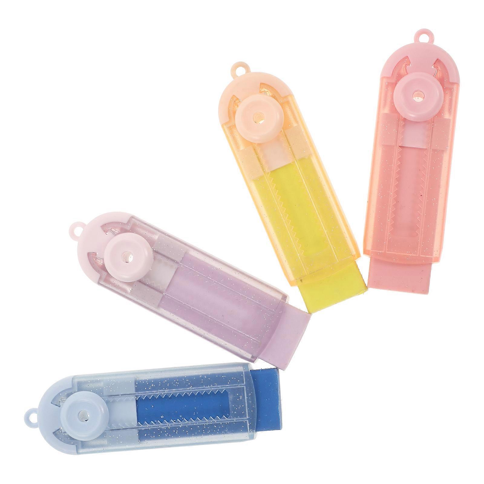 Push Pull Erasers Retractable Erasers for Students 4Pcs Convenient School Use