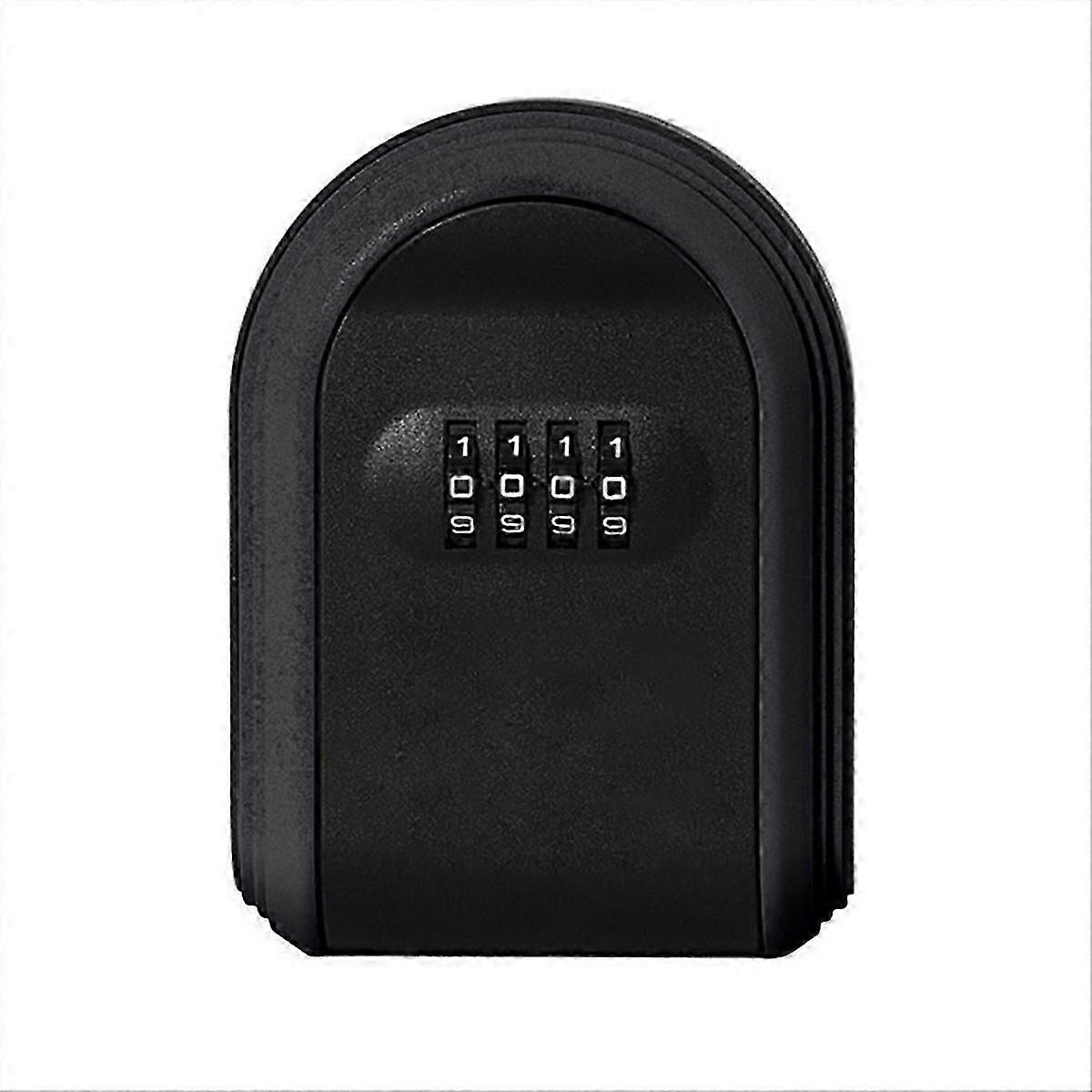 Key Safe Box Weatherproof 4 Digit Combination, Black