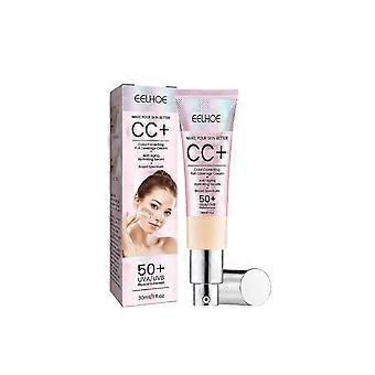 Eelhoe facial repair cc cream - natural concealer, waterproof, long-lasting, hydrating, nourishing, repairing, brightening skin for for facial skin da