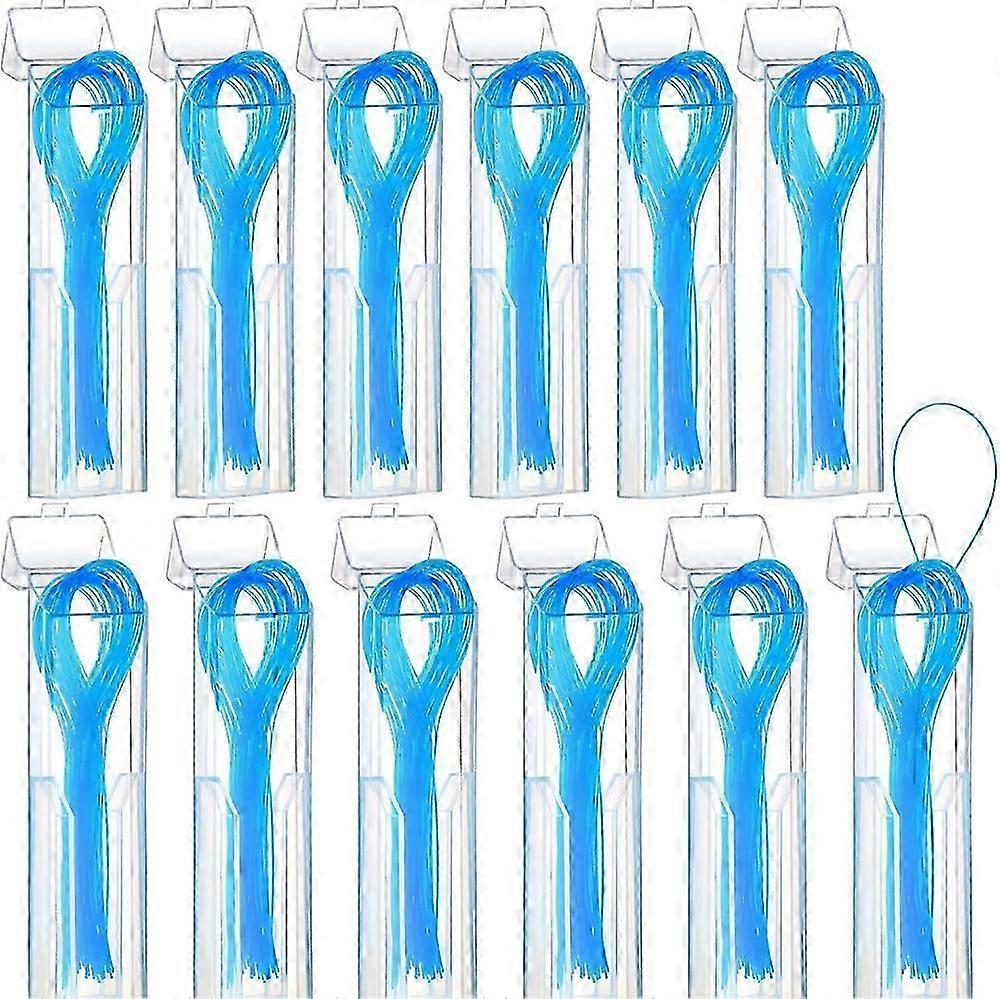 300 Pieces Floss Threaders  Flexible Nylon, Effortless Flossing for Braces and Dental Bridges, Portable Oral Care for Adults