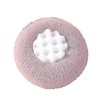 Bath Ball Round Sunflower Shape Shower Ball with Suction Cup And Handle Gentle Exfoliation Shower Sponge for Bathroom QingHai