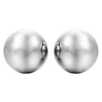 2pcs Balles D’entraînement En Acier Inoxydable Ballons D’exercice De Santé Boules De Massage Des Mains De Fitness