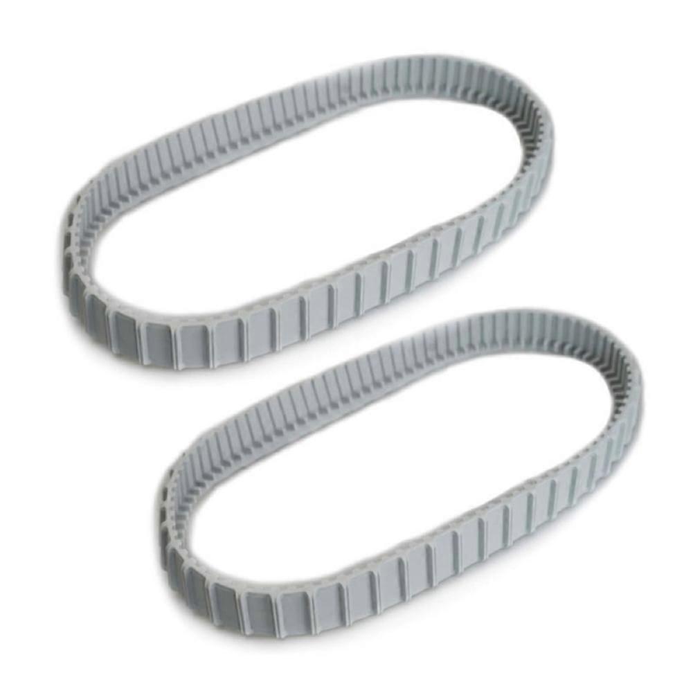 2 Pack Gray Replacement Tracks Compatible with Robotic Pool Cleaners, Plastic Material