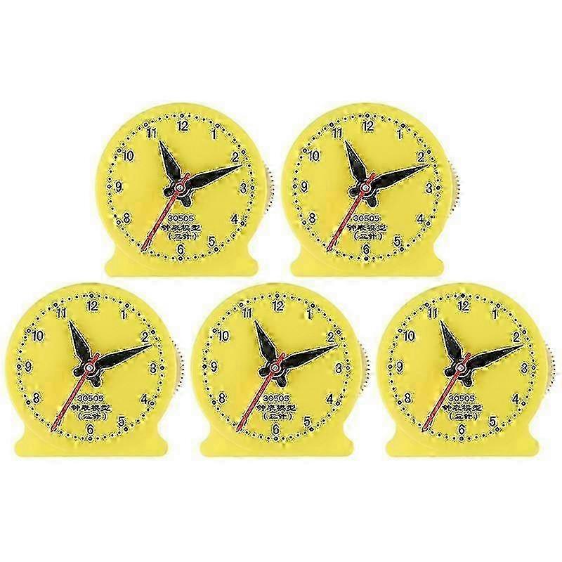 5pcs Learn to Read Time Clock Model Early Educational Toys for Students