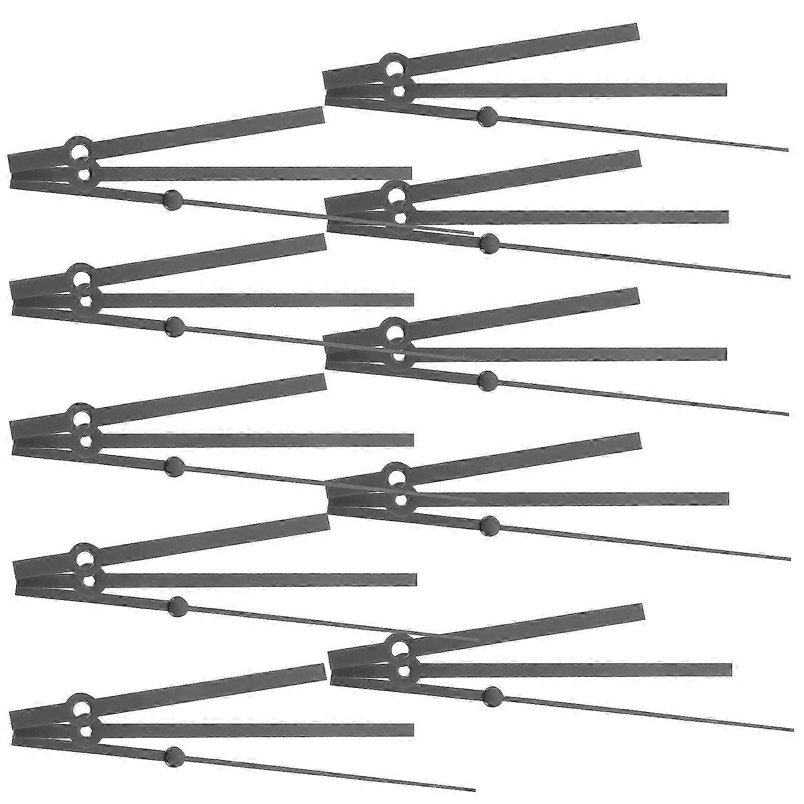 10 Sets Wear-resistant Clock Pointers Plastic Clock Hands Elegant Clock Parts Home Supply