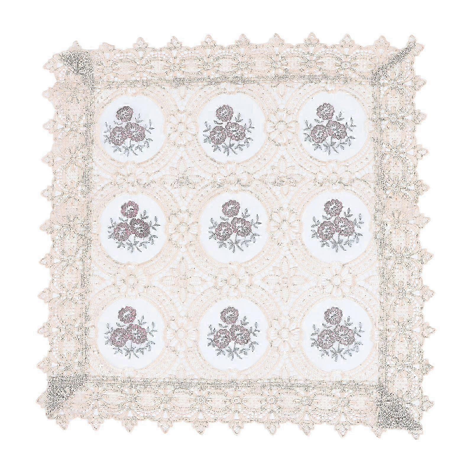 Lace Tablecloth compatible with Coffee Table Embroidery Table Runner