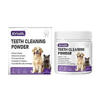 Tandpoeder voor huisdieren (honden en katten) voor het verwijderen van tandsteen en slechte adem.