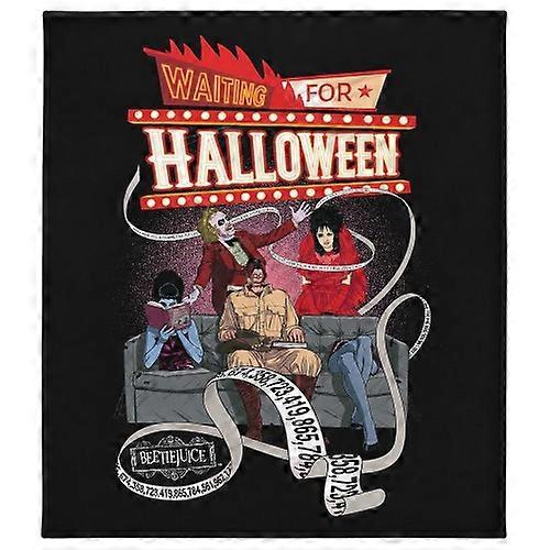 Beetlejuice Waiting For Halloween Blanket