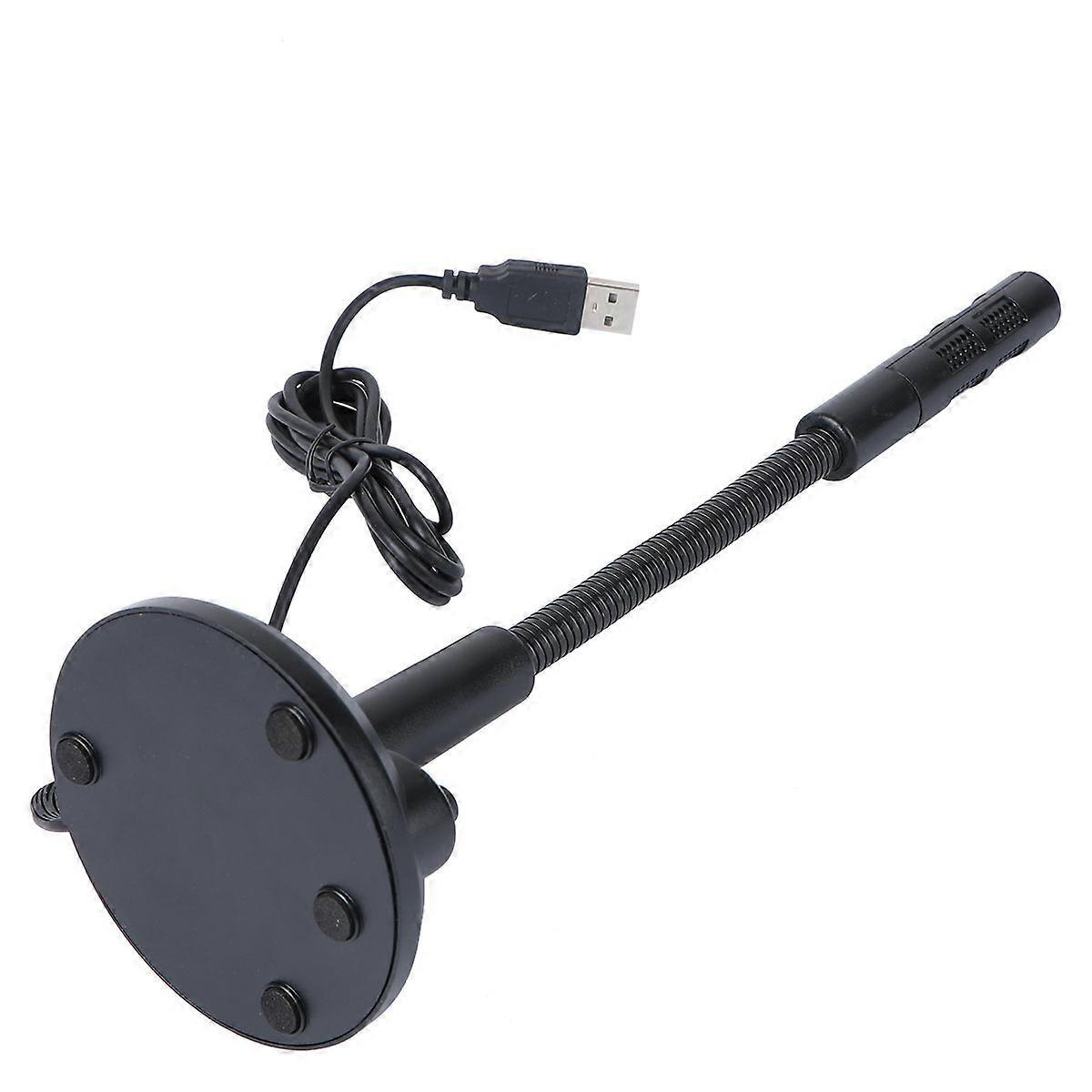1Pc Condenser Microphone USB Practical Streaming Recording Microphone Black