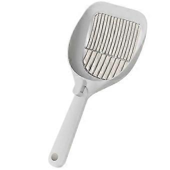 Cat Litter Scoop Ergonomic Handle Anti Stick Metal Kitten Scooper for Litter Box Cleaning