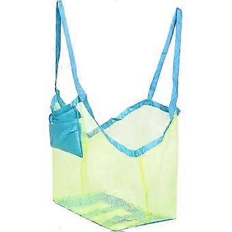 Netz-Strandtasche, klassische Spielzeugtasche, faltbar, große Aufbewahrungstasche für Kinderspielzeug