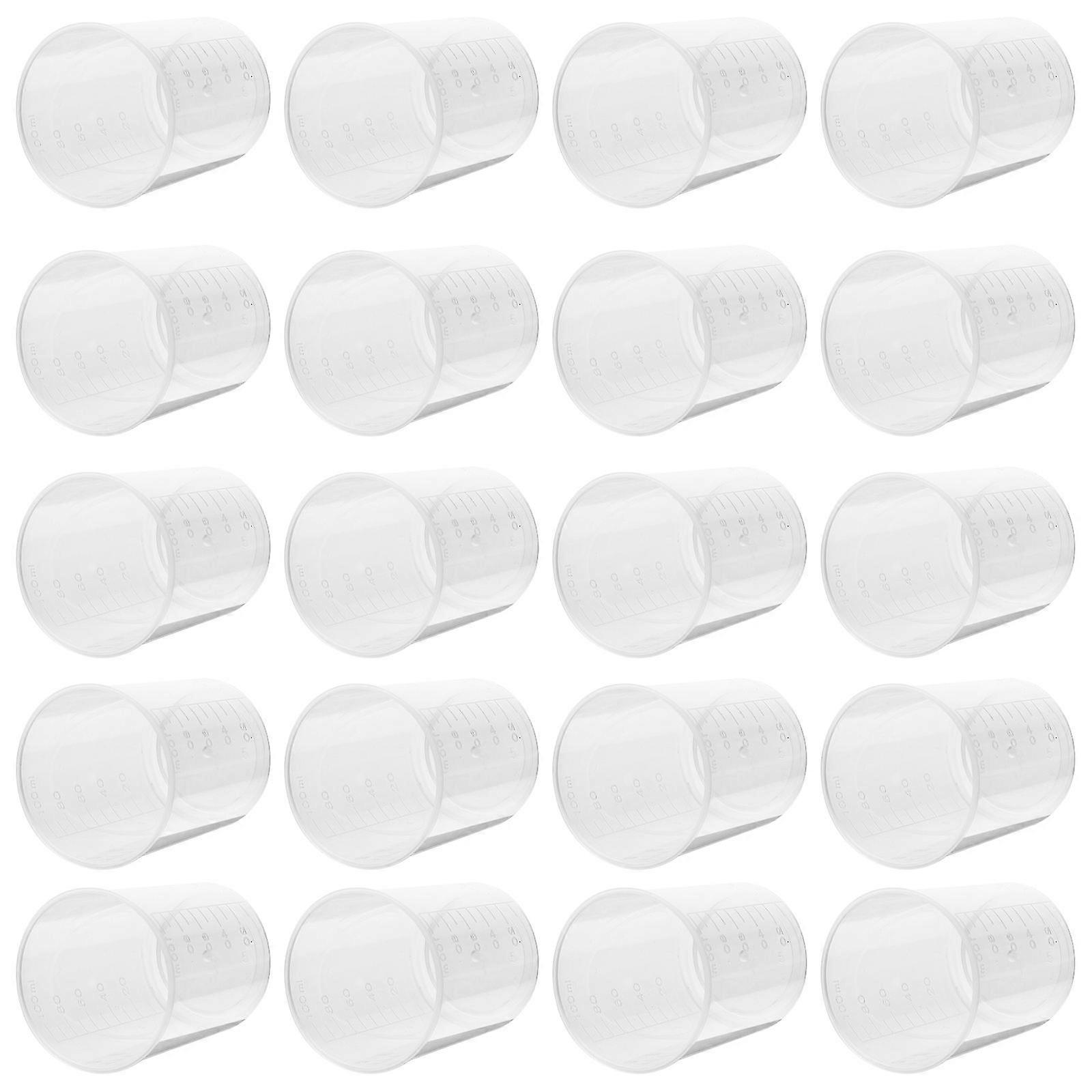 Graduated Plastic Measuring Cups 40Pcs for Measuring Liquids Precisely