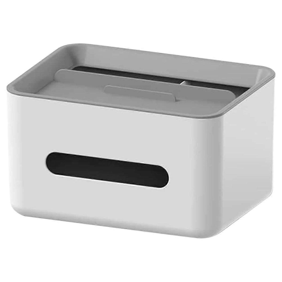Gray Multifunctional Tissue Storage Box\nmultifunctional box