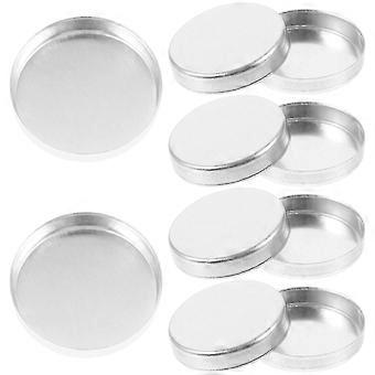 Silver Small Eyeshadow Pan Makeup Tray for Storage Use 10Pcs Empty Pans